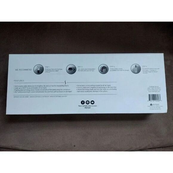 Herstyler 1.25" Straightener | Ceramic Plates | 500°F Heat | Frizz-Free Results - Picture 3 of 5